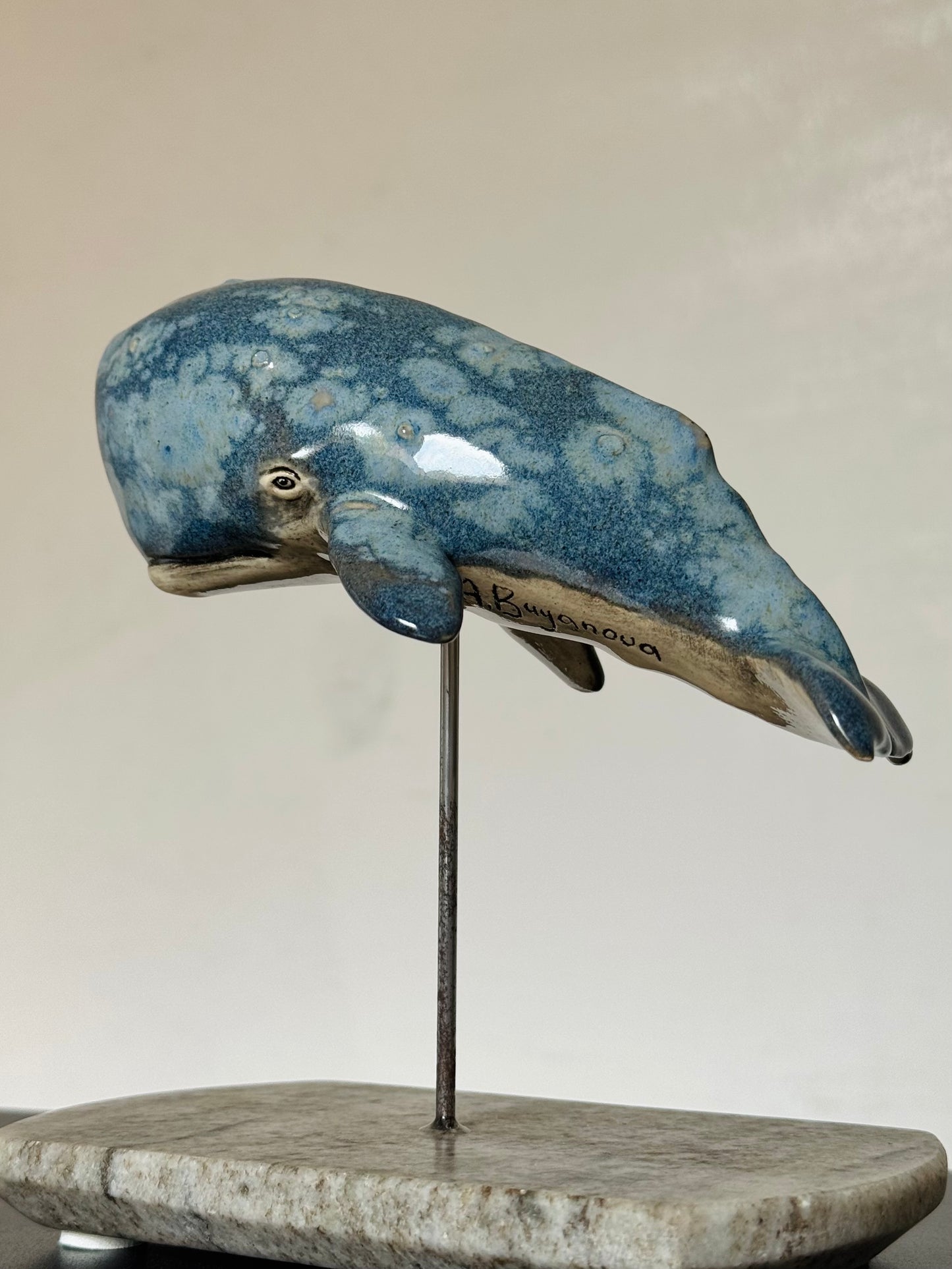 Cachalot on a stand
