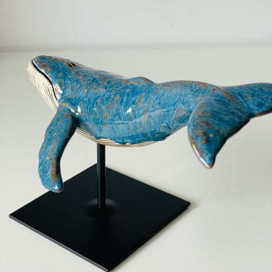 Humpback Whale on a metal stand
