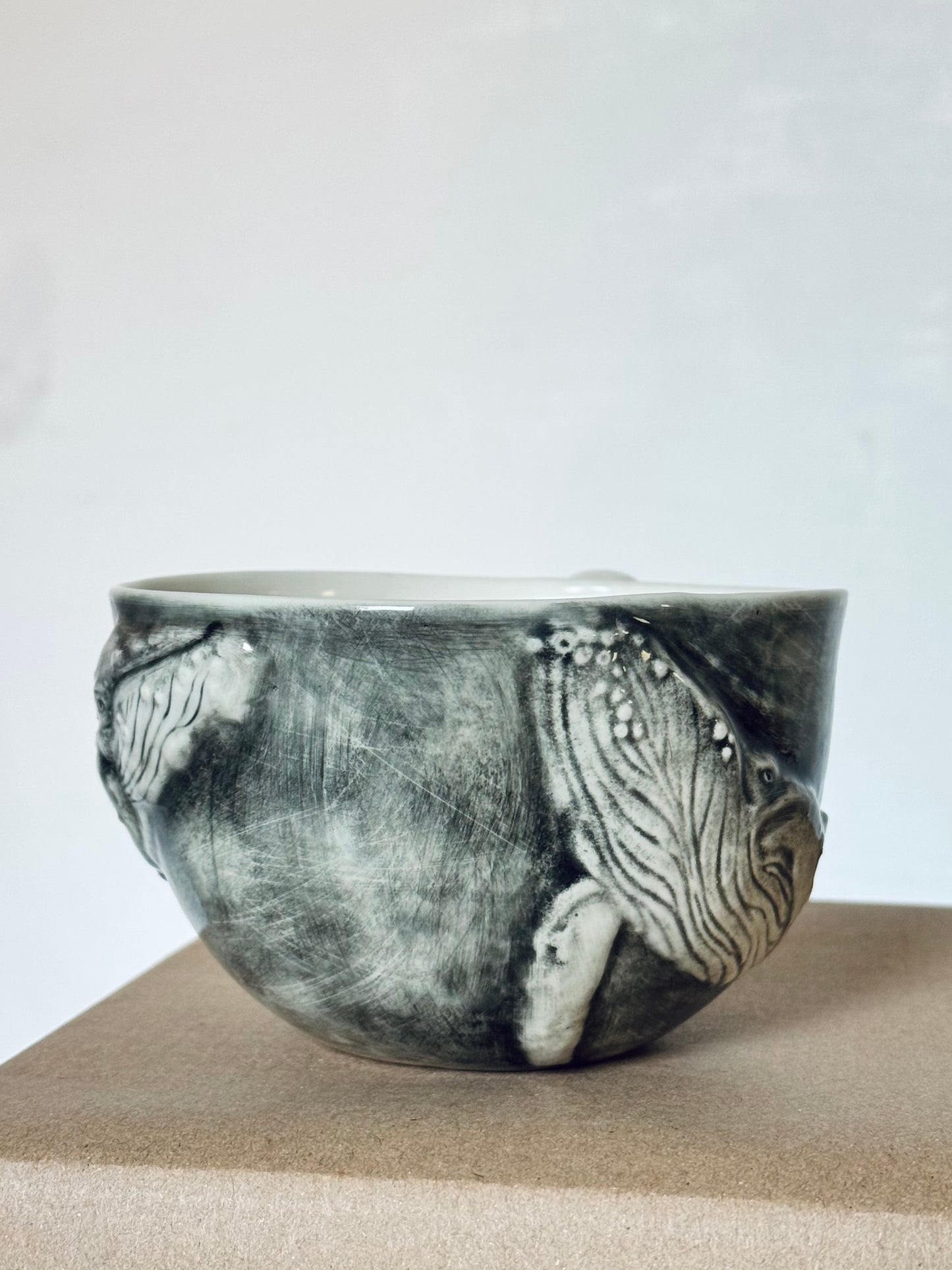 Porcelain Whale Cup