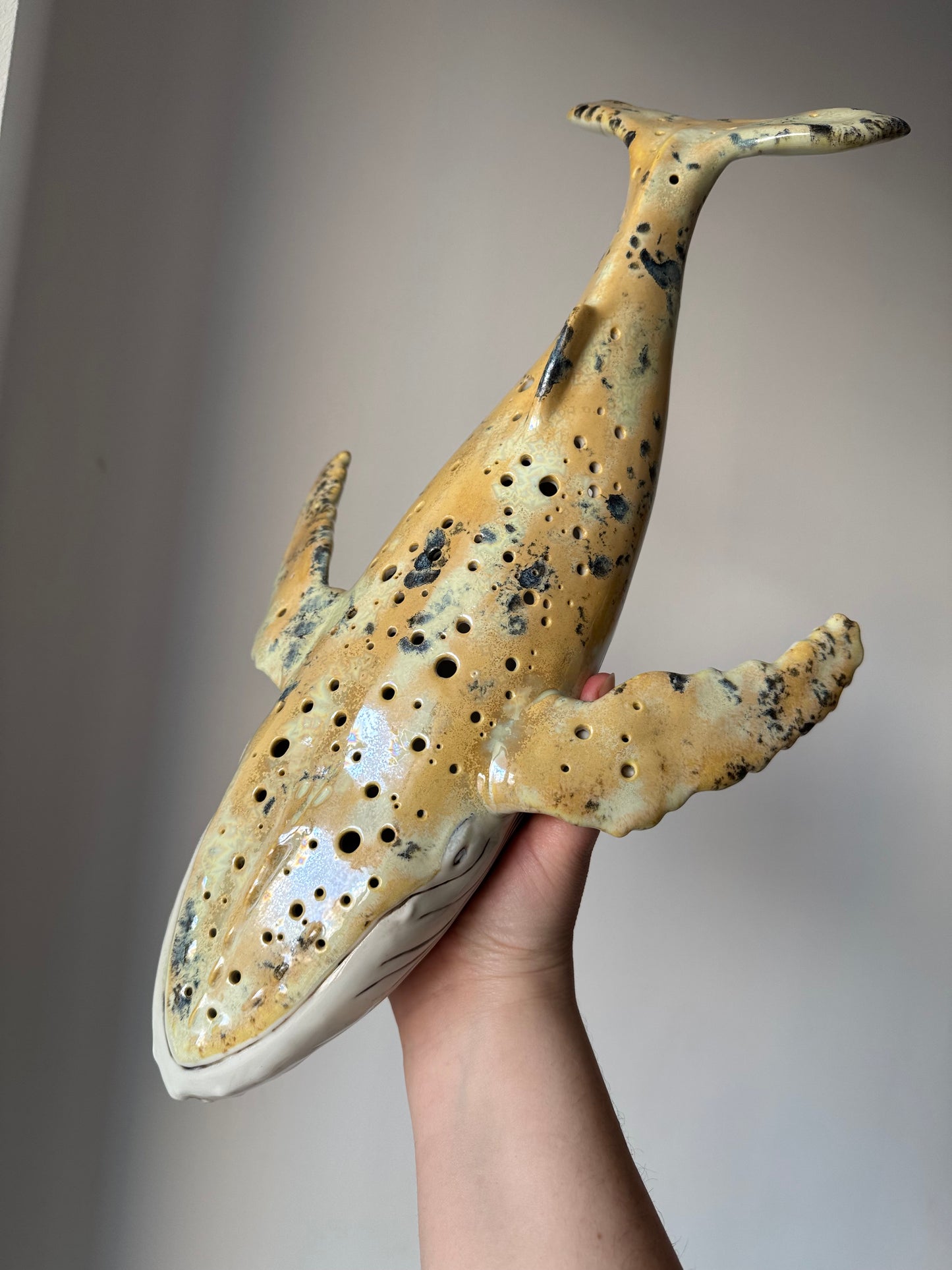 Porcelain Whale Lamp