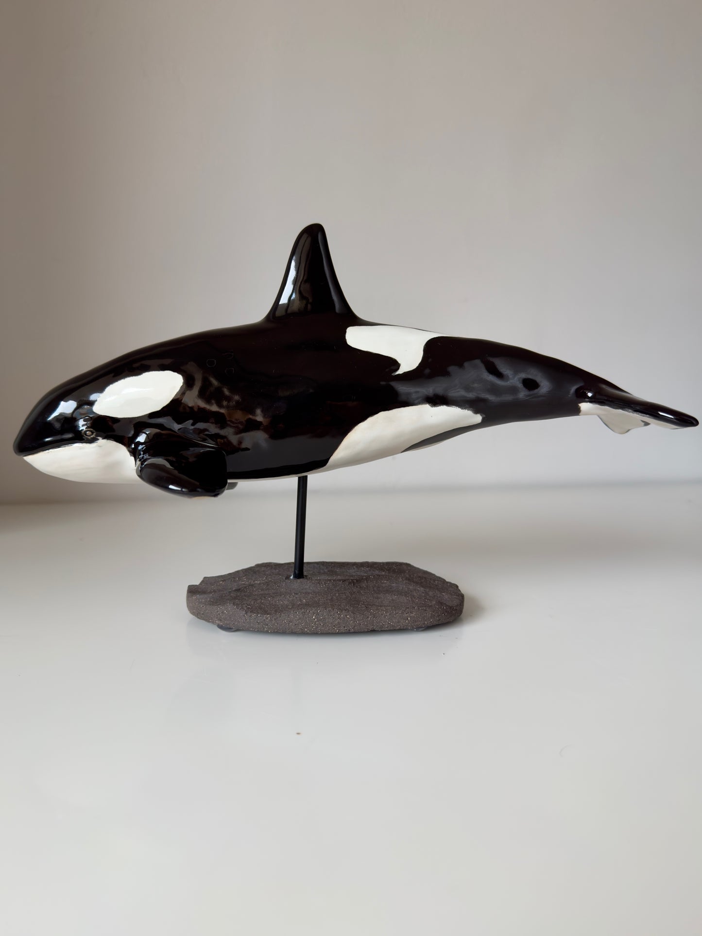 Orca on a ceramic stand