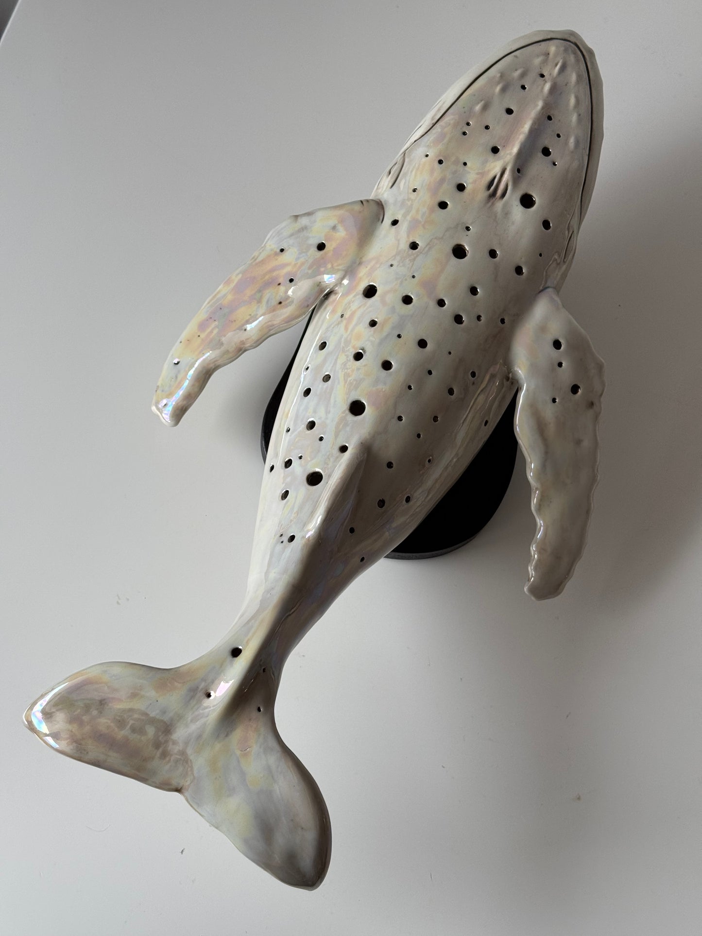 Porcelain Whale Lamp