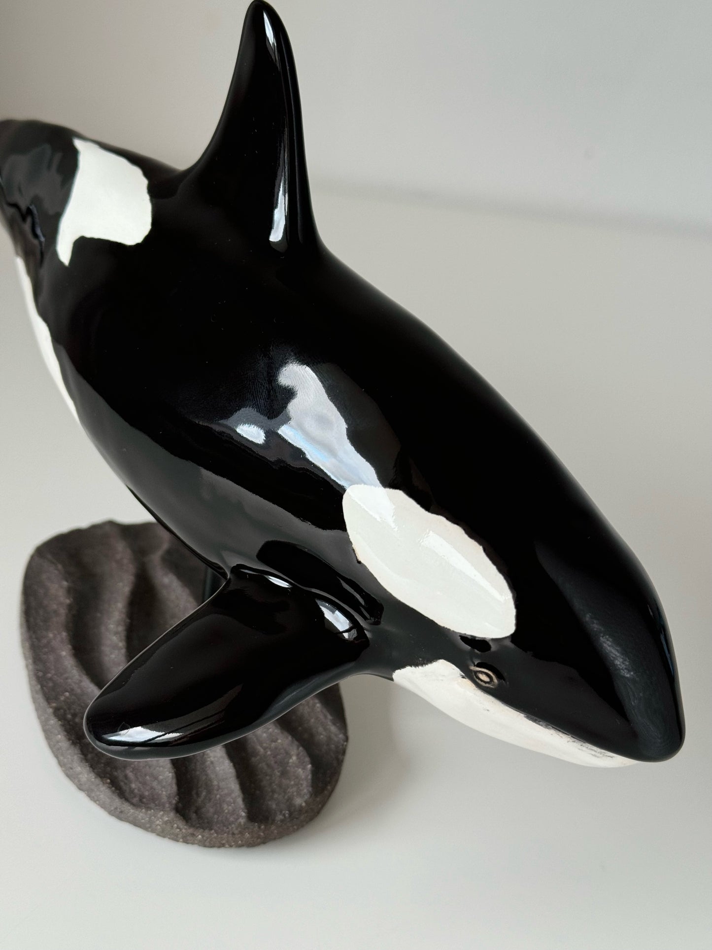 Orca on a ceramic stand