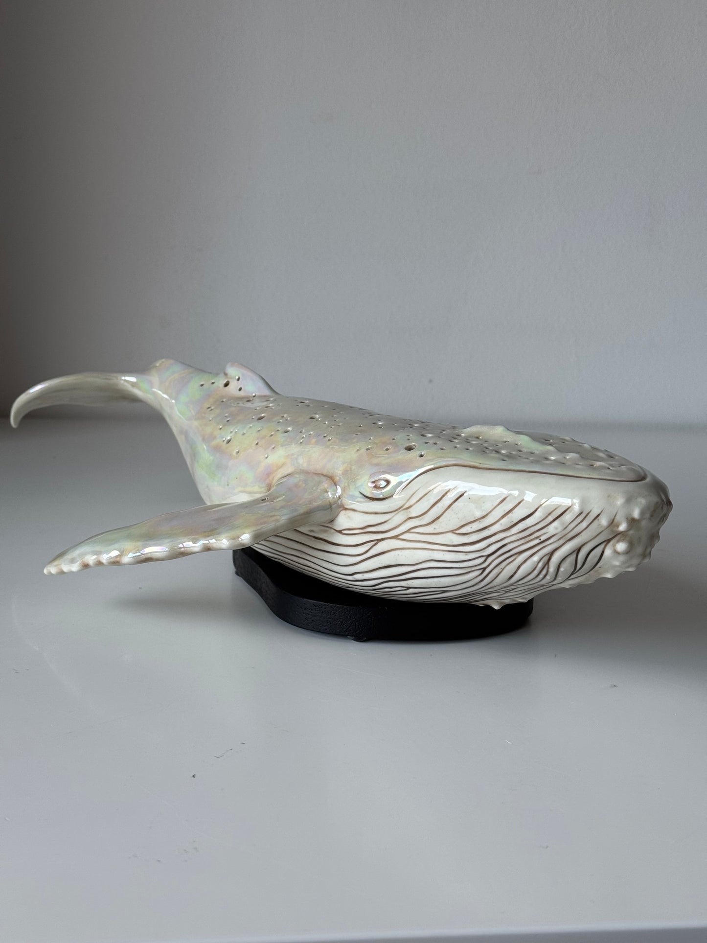 Porcelain Whale Lamp