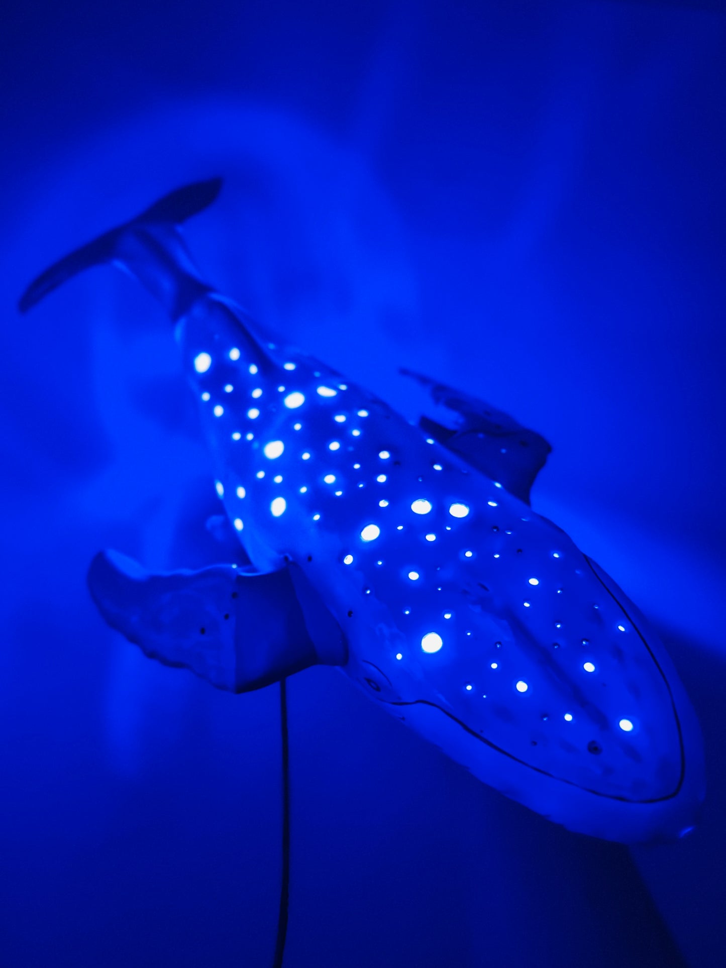 Porcelain Whale Lamp (Kintsugi)