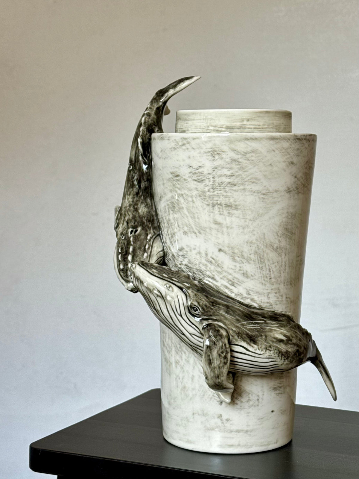 Ceramic Vase with a Whale