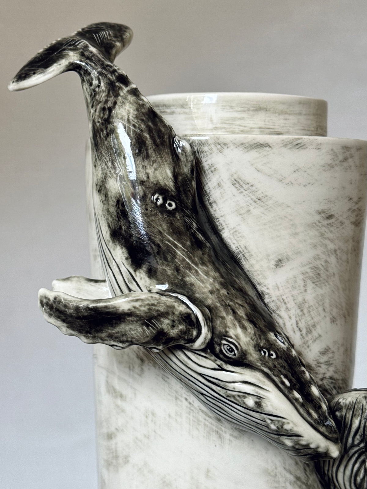 Ceramic Vase with a Whale