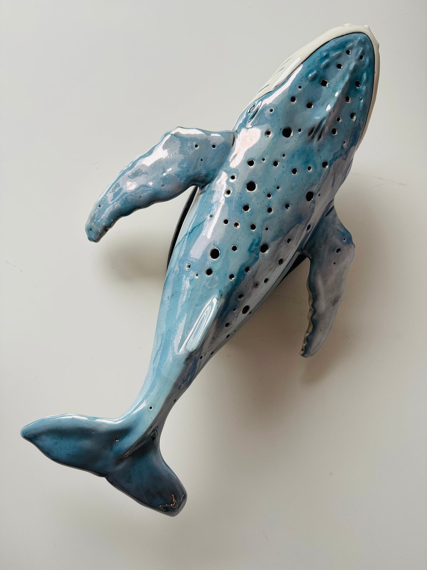 Porcelain Whale Lamp