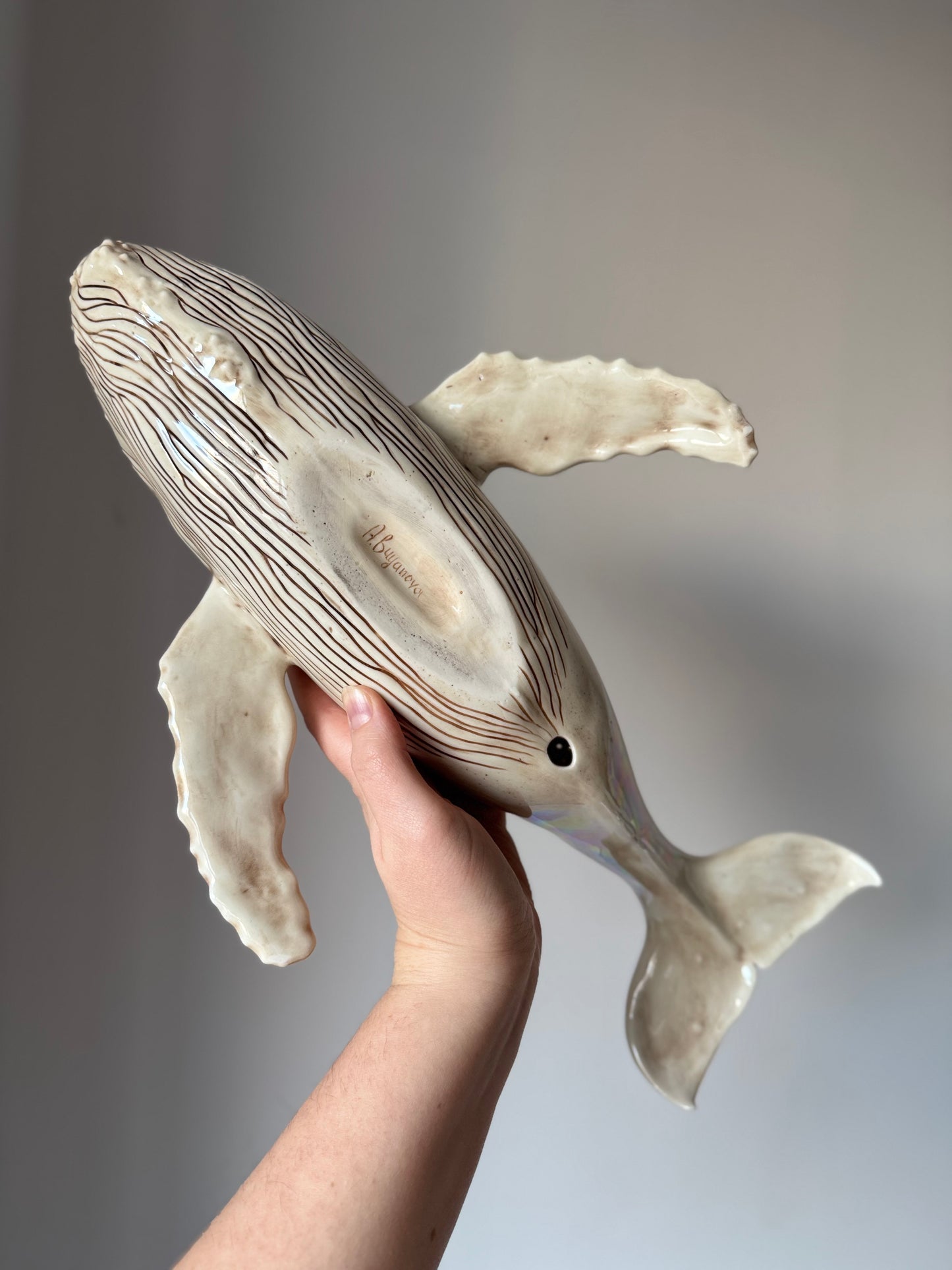 Porcelain Whale Lamp