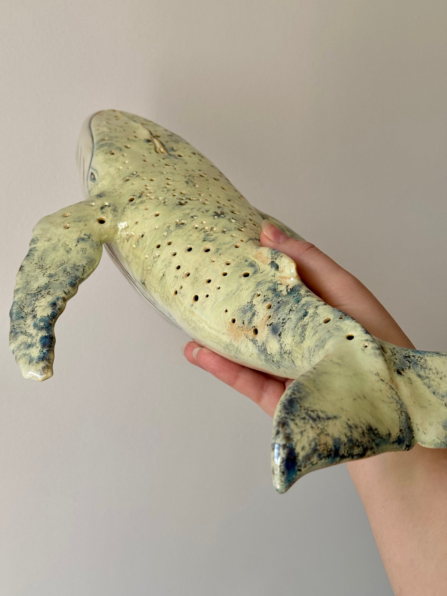 Porcelain Whale Lamp