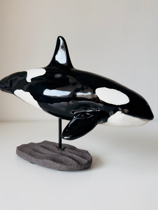 Orca on a ceramic stand