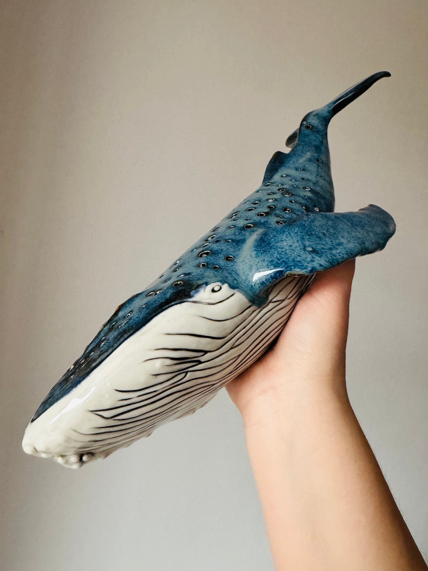 Porcelain Whale Lamp