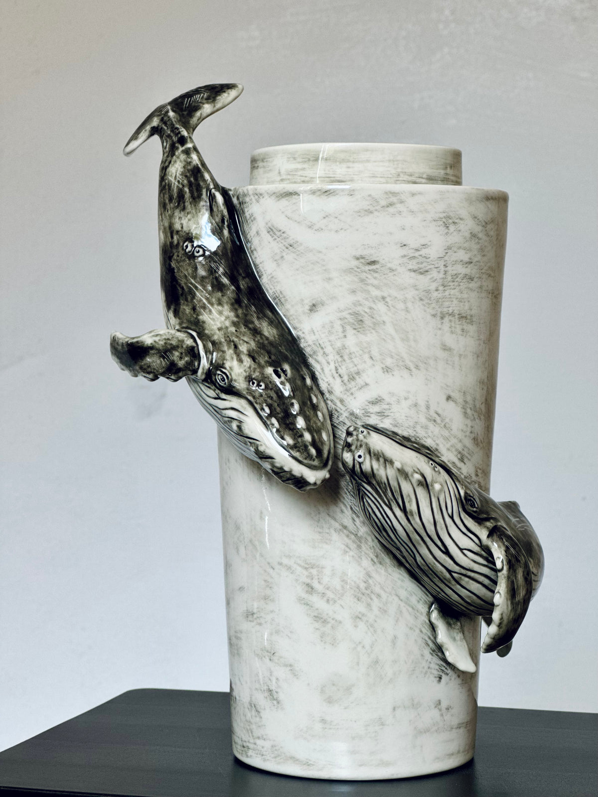 Ceramic Vase with a Whale