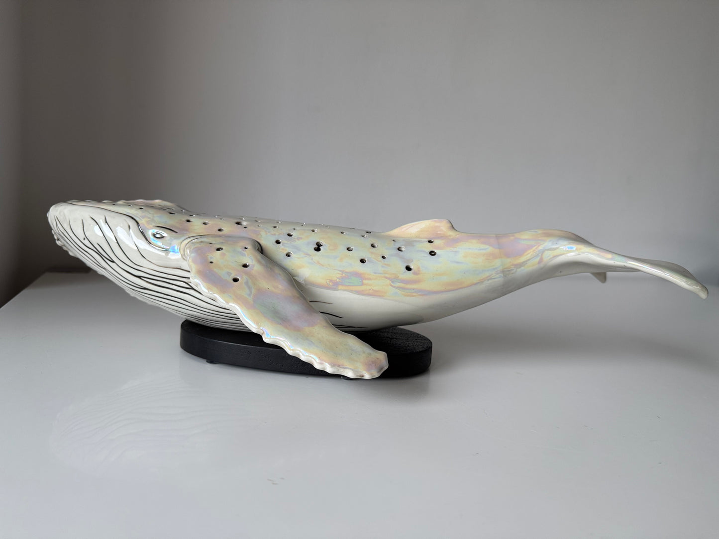 Porcelain Whale Lamp