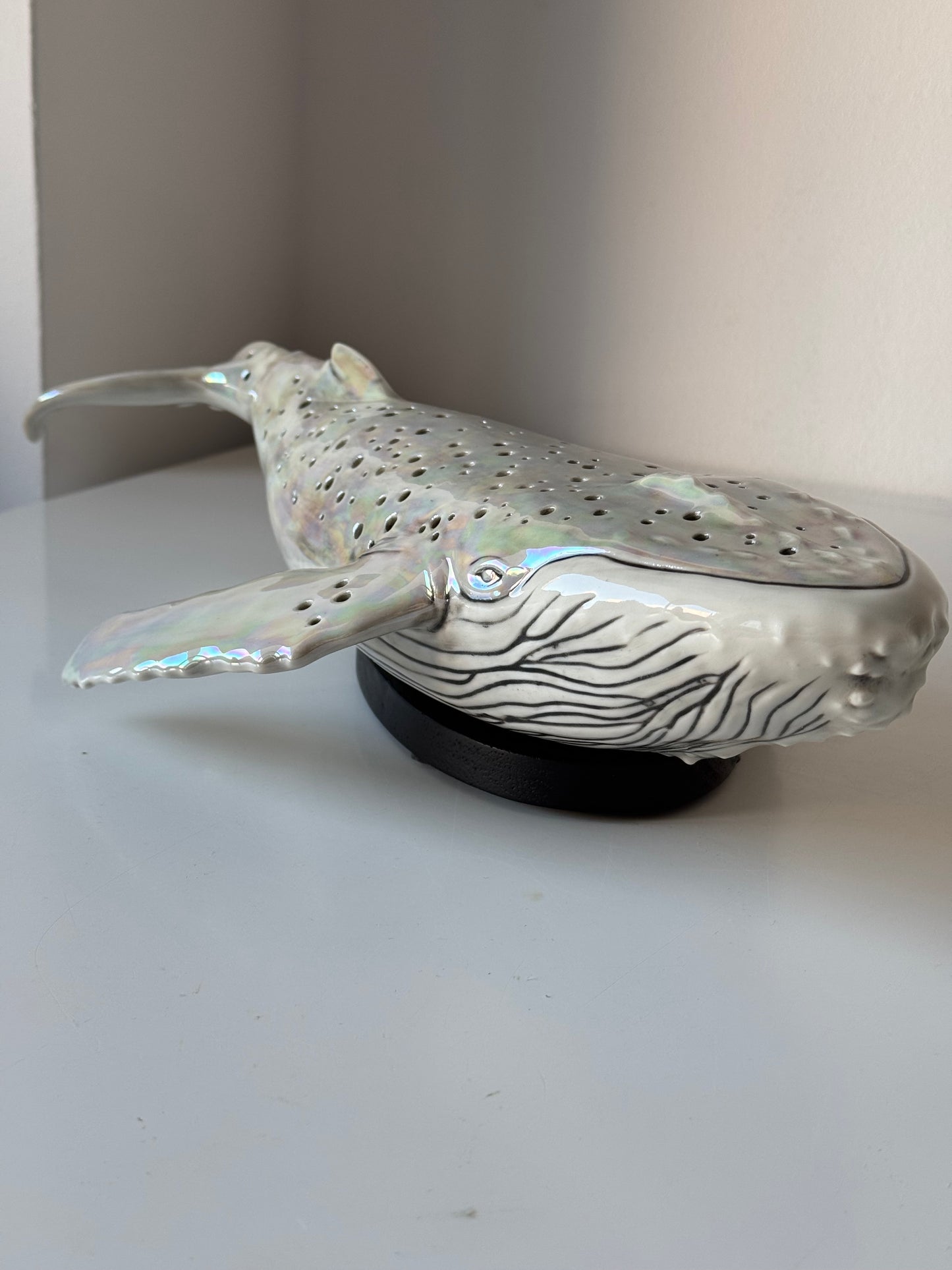 Porcelain Whale Lamp