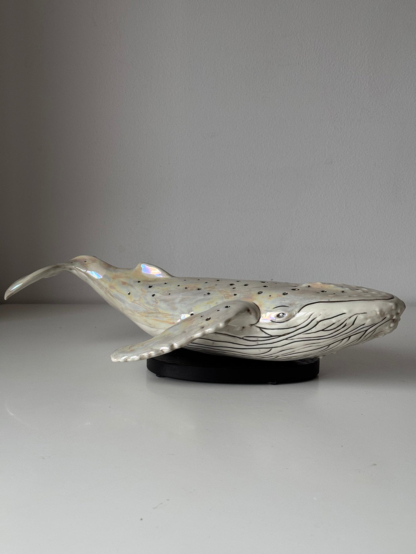 Porcelain Whale Lamp