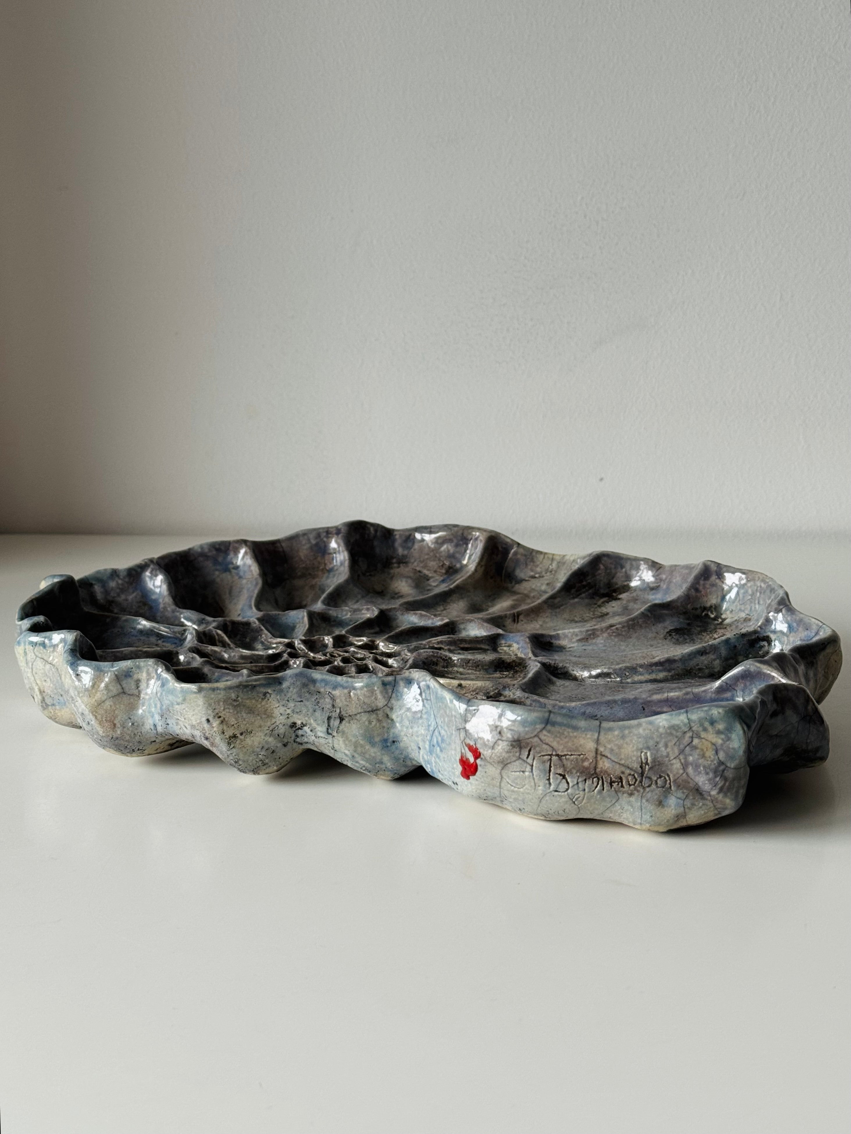 Raku Shell — Silver Kintsugi Edition – Buyanova Ceramics