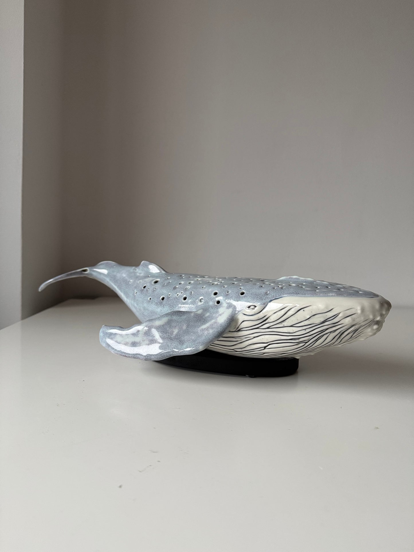 Porcelain Whale Lamp