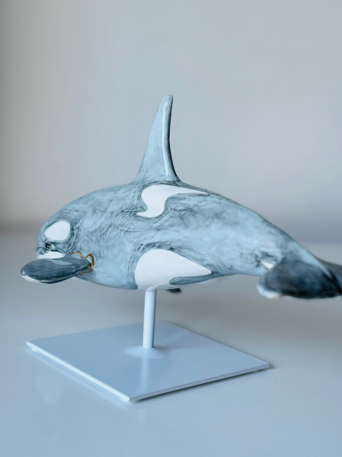 Orca Sculpture (Kintsugi)