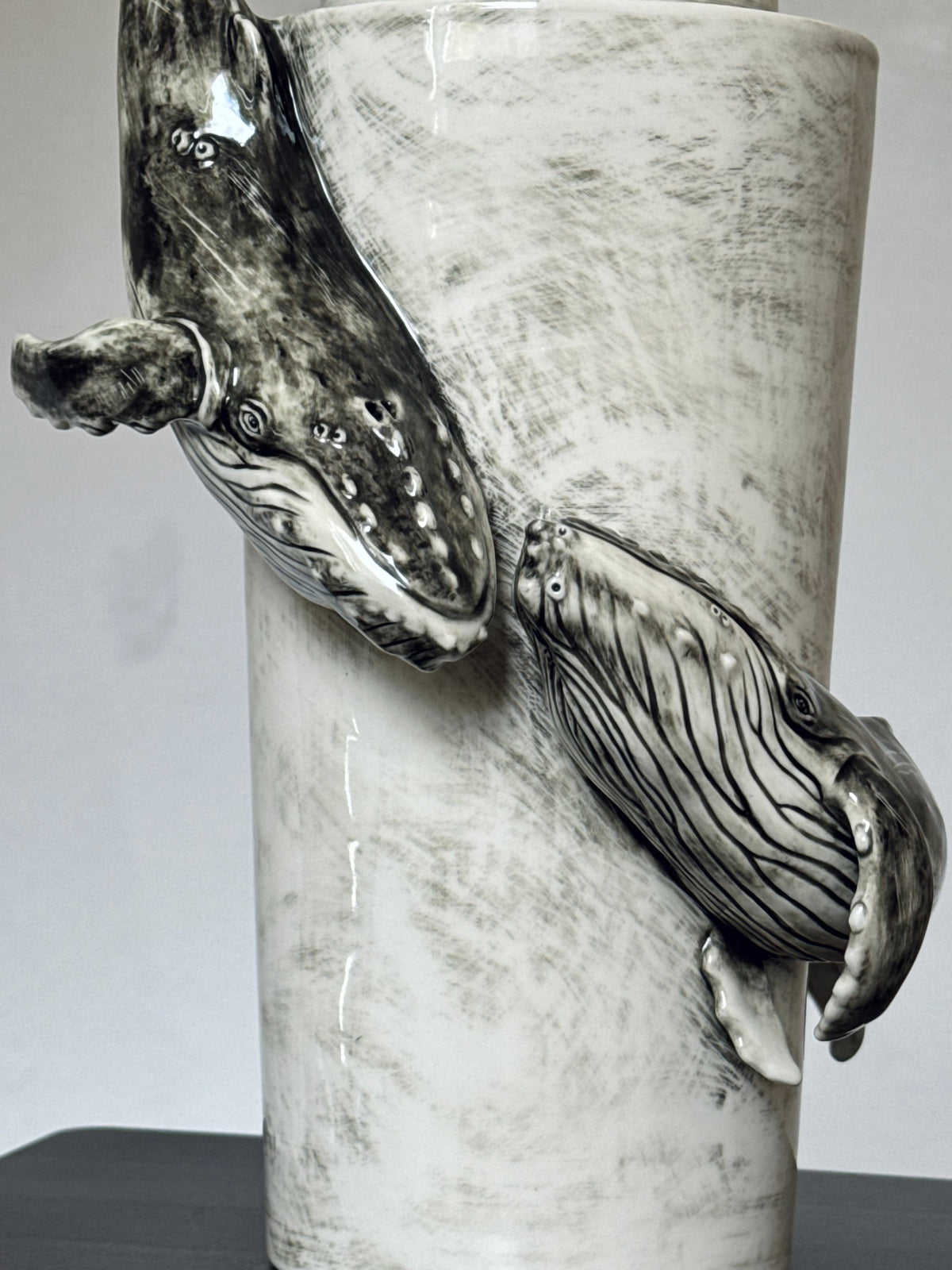 Ceramic Vase with a Whale