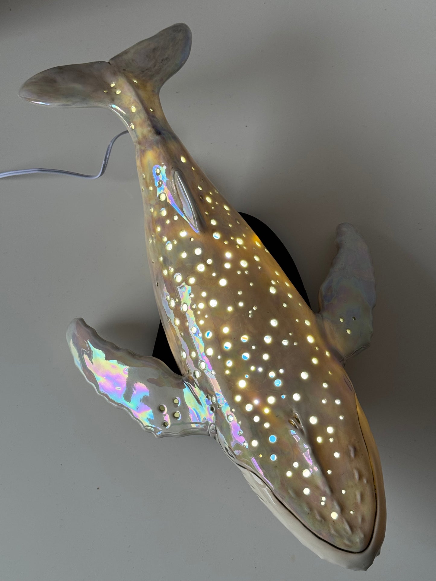 Porcelain Whale Lamp