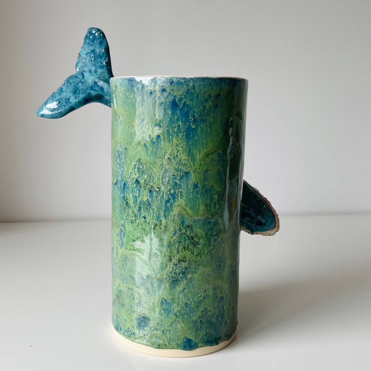 Ceramic Vase with a Whale