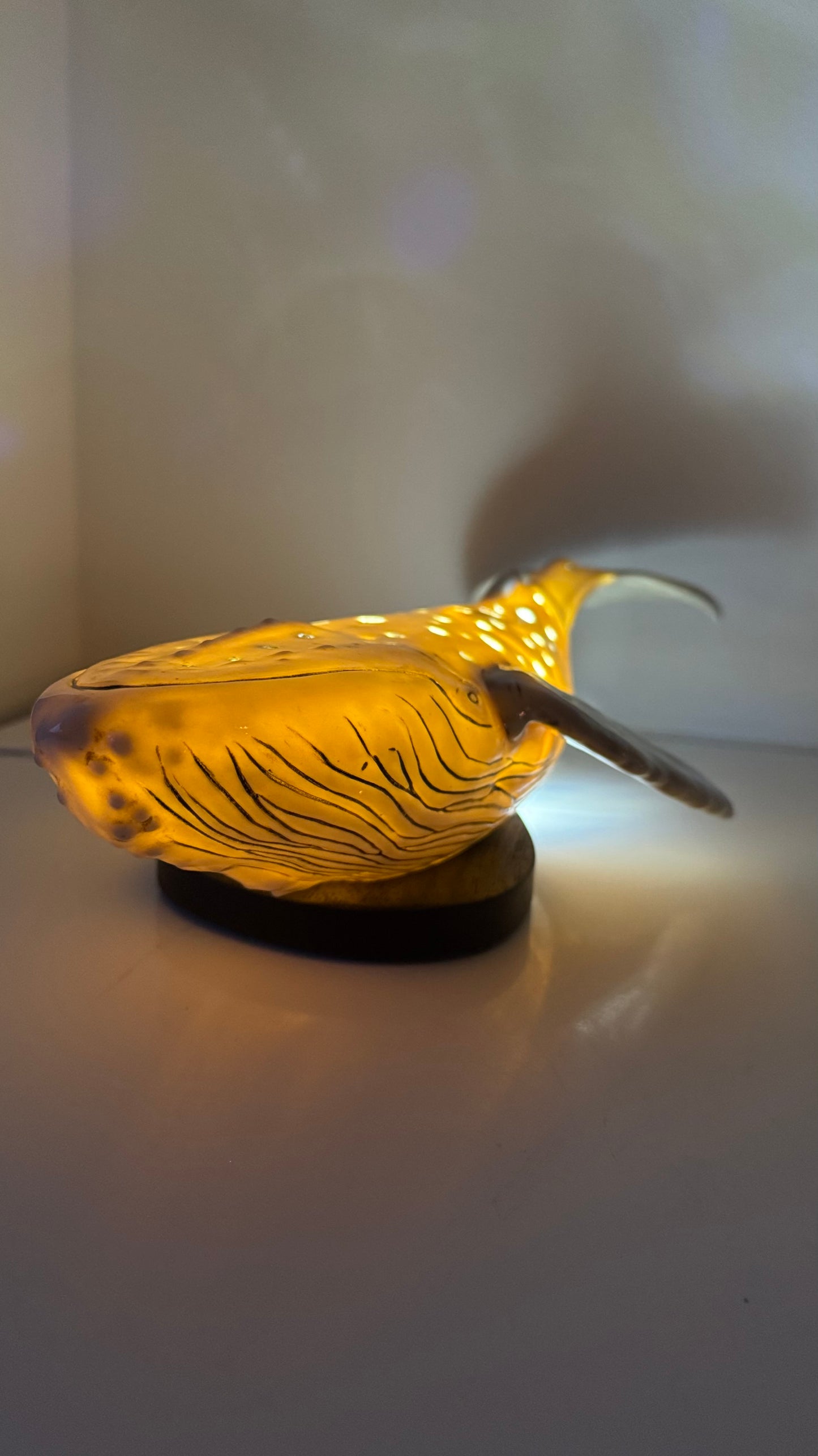 Porcelain Whale Lamp