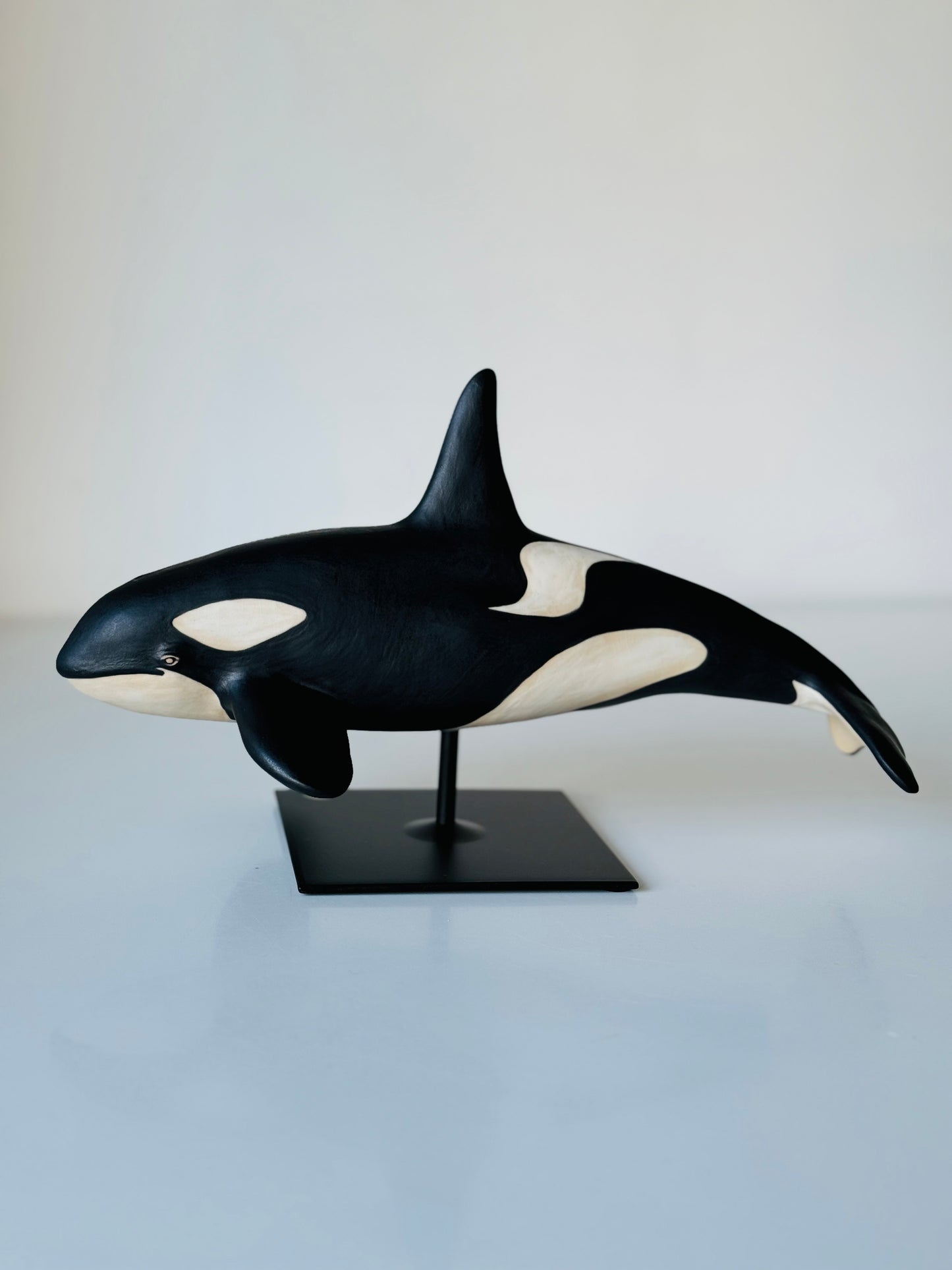 Orca on a stand