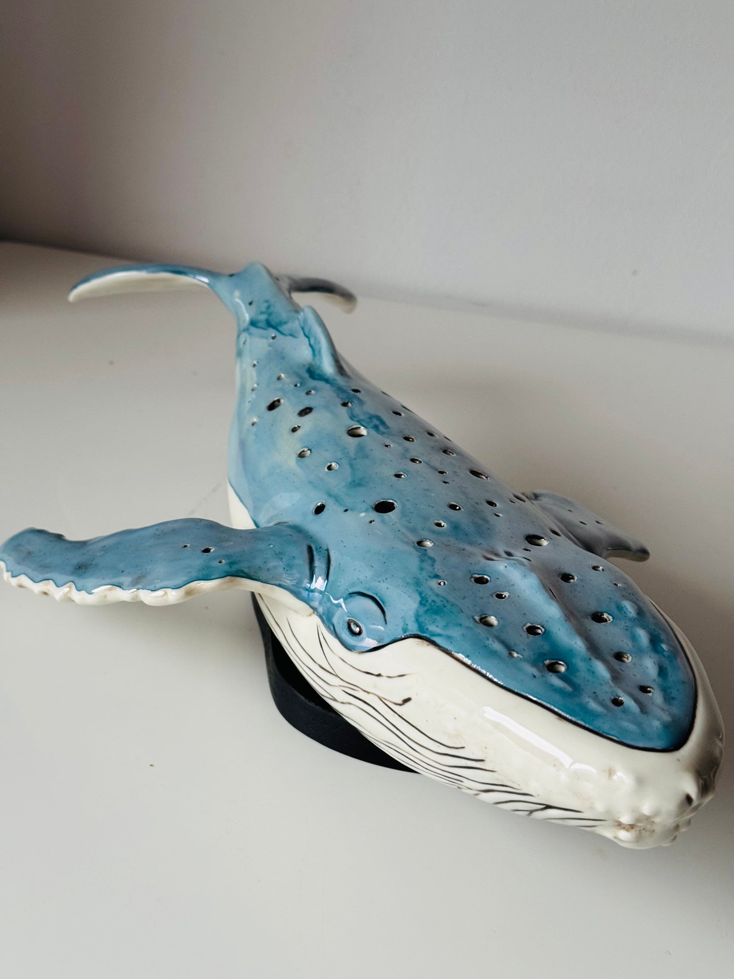 Porcelain Whale Lamp