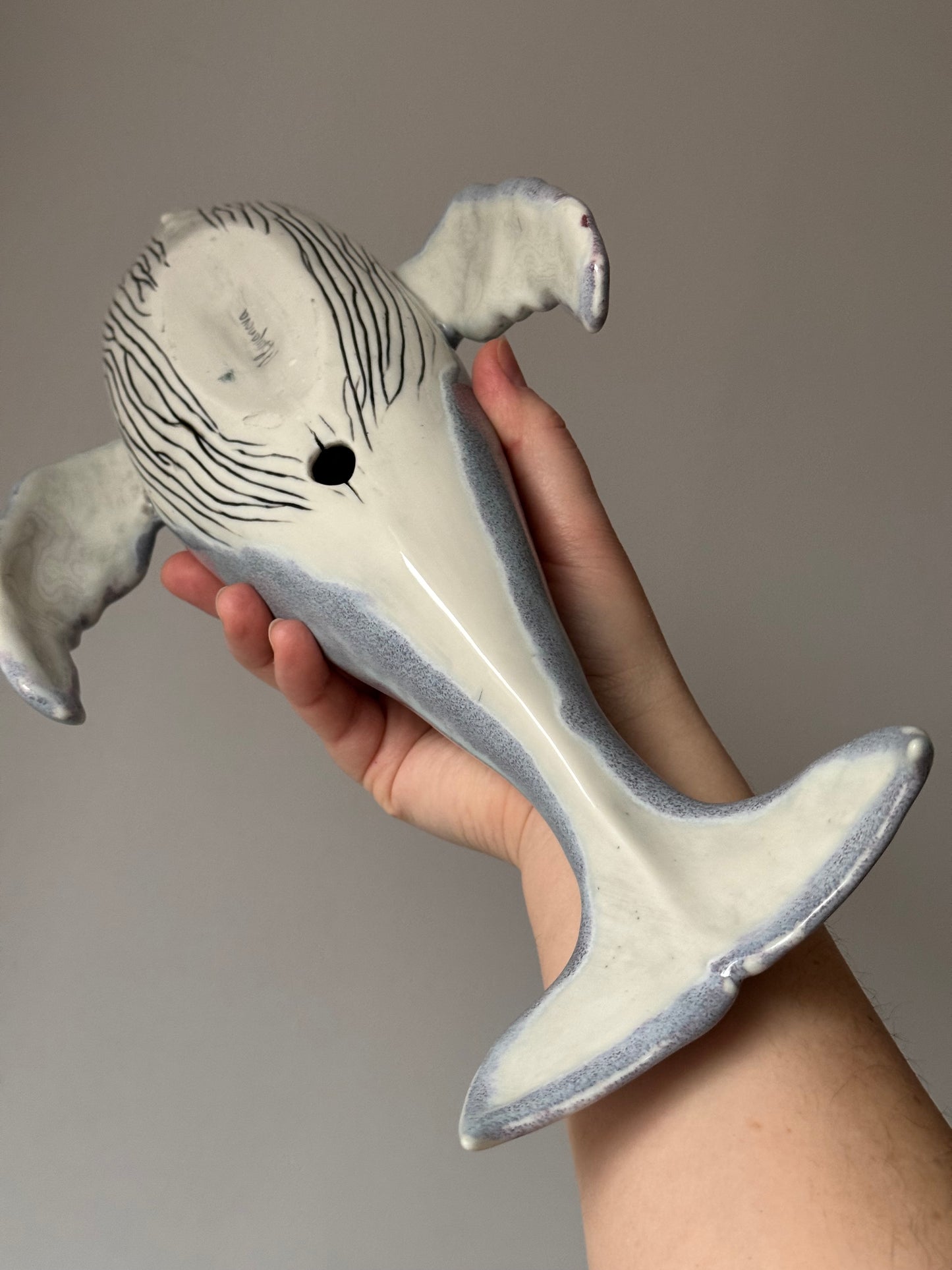 Porcelain Whale Lamp