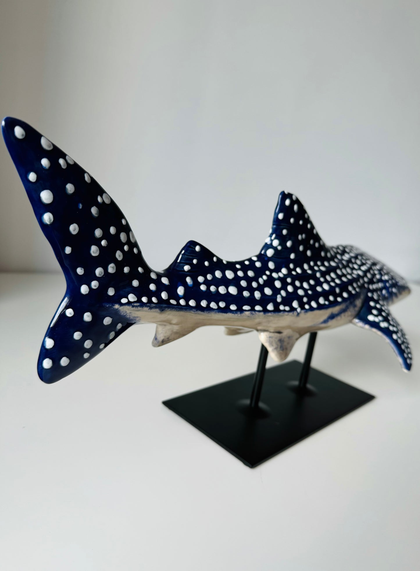 Whale Shark on a metal stand