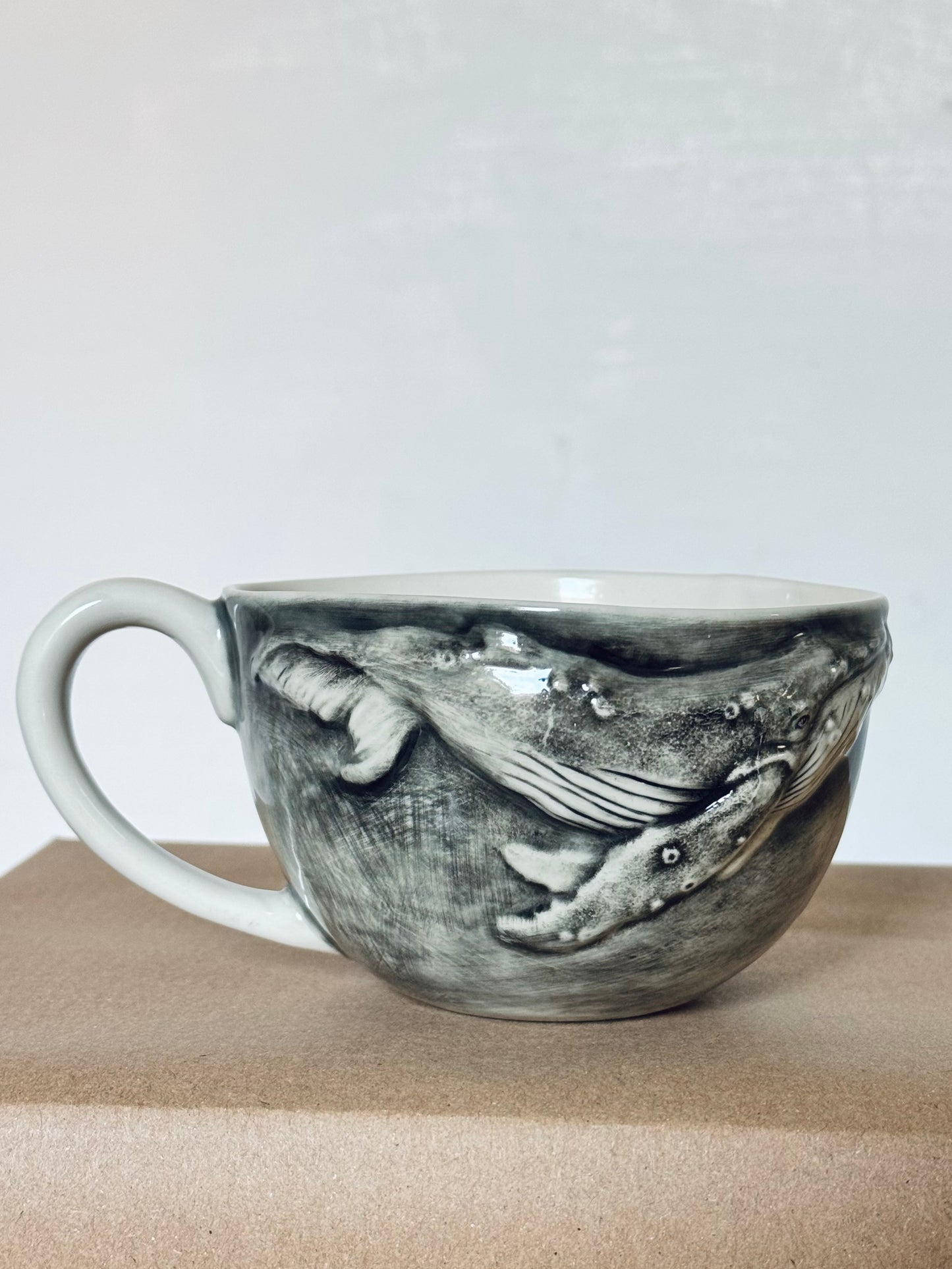 Porcelain Whale Cup