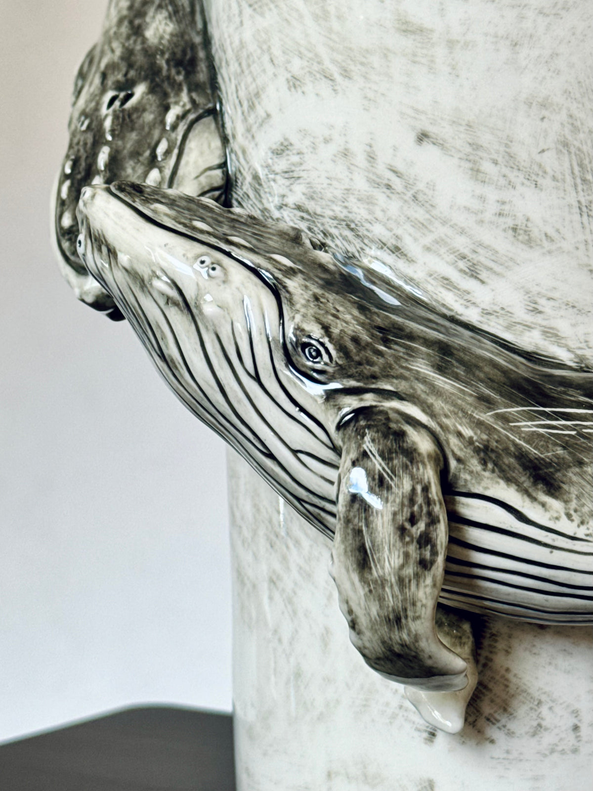 Ceramic Vase with a Whale