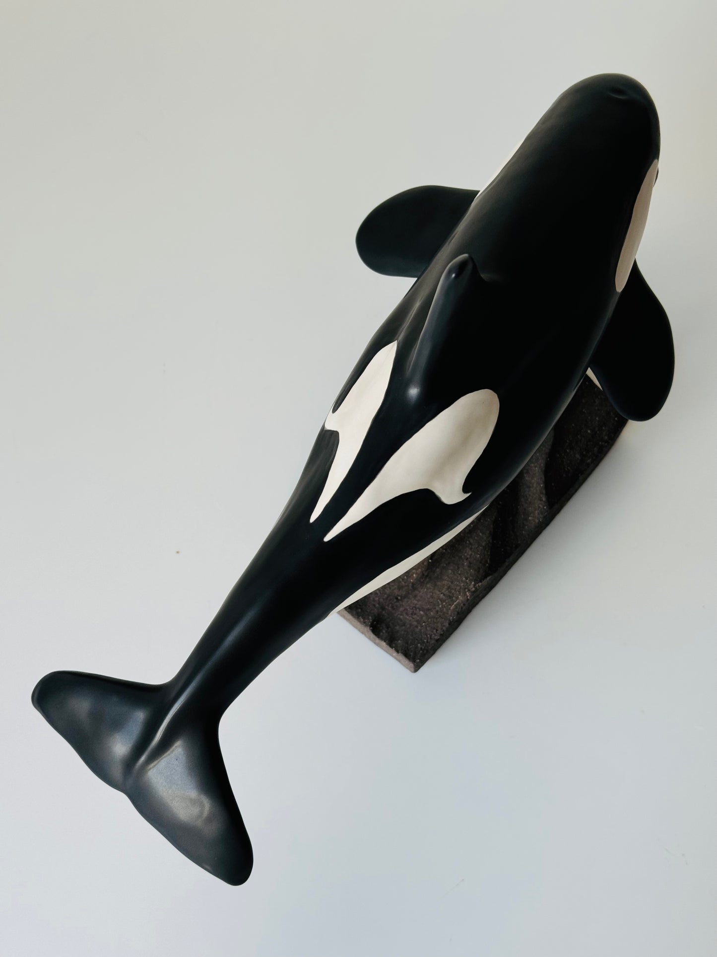 Orca on a stand