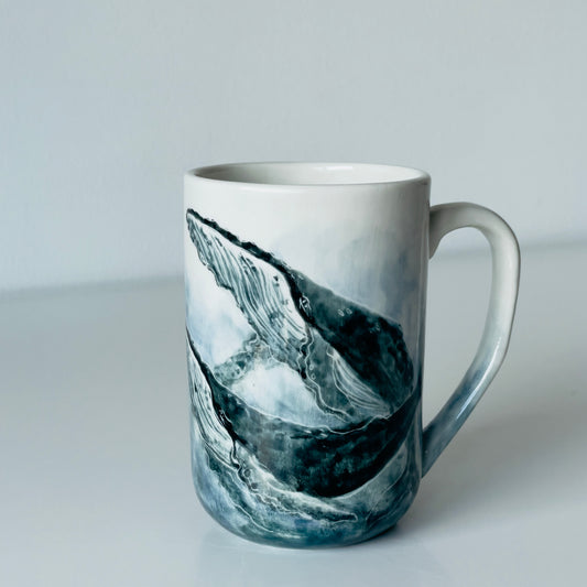 Porcelain Whale Mug