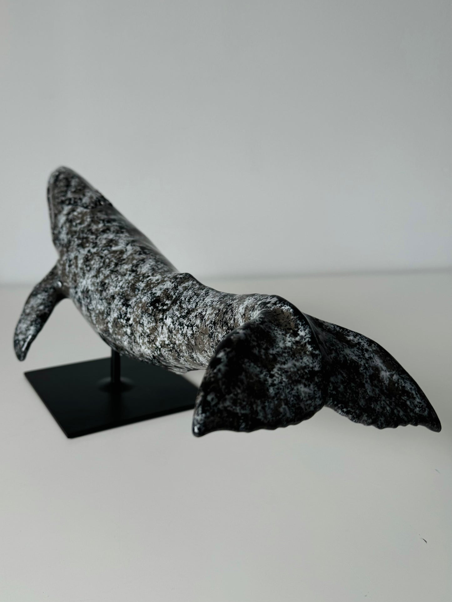 Gray whale on a stand