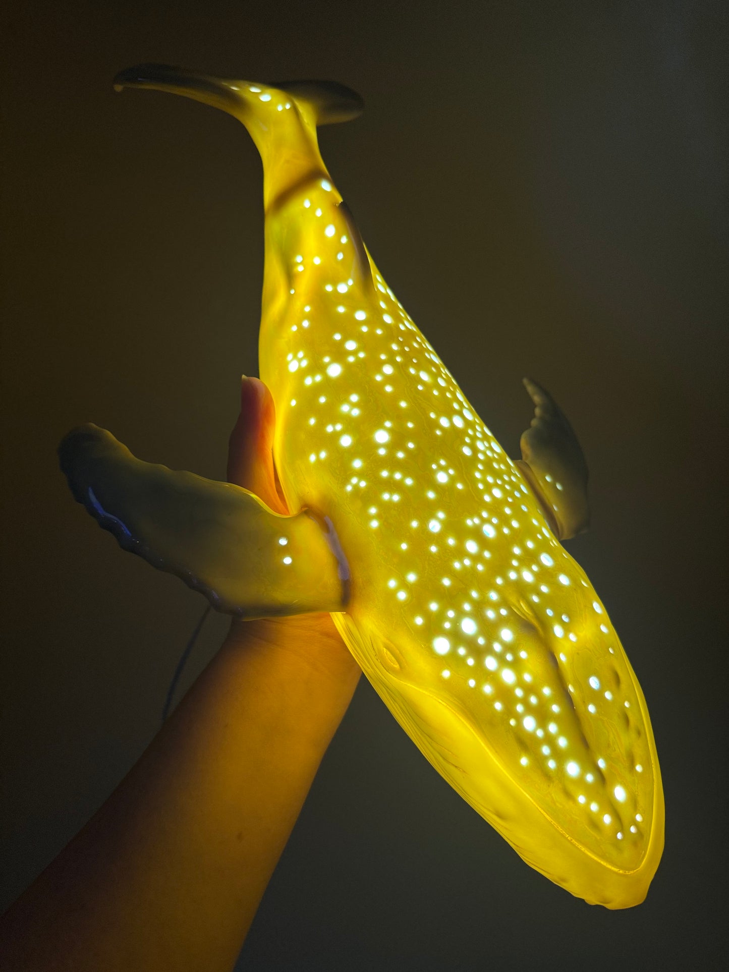 Porcelain Whale Lamp