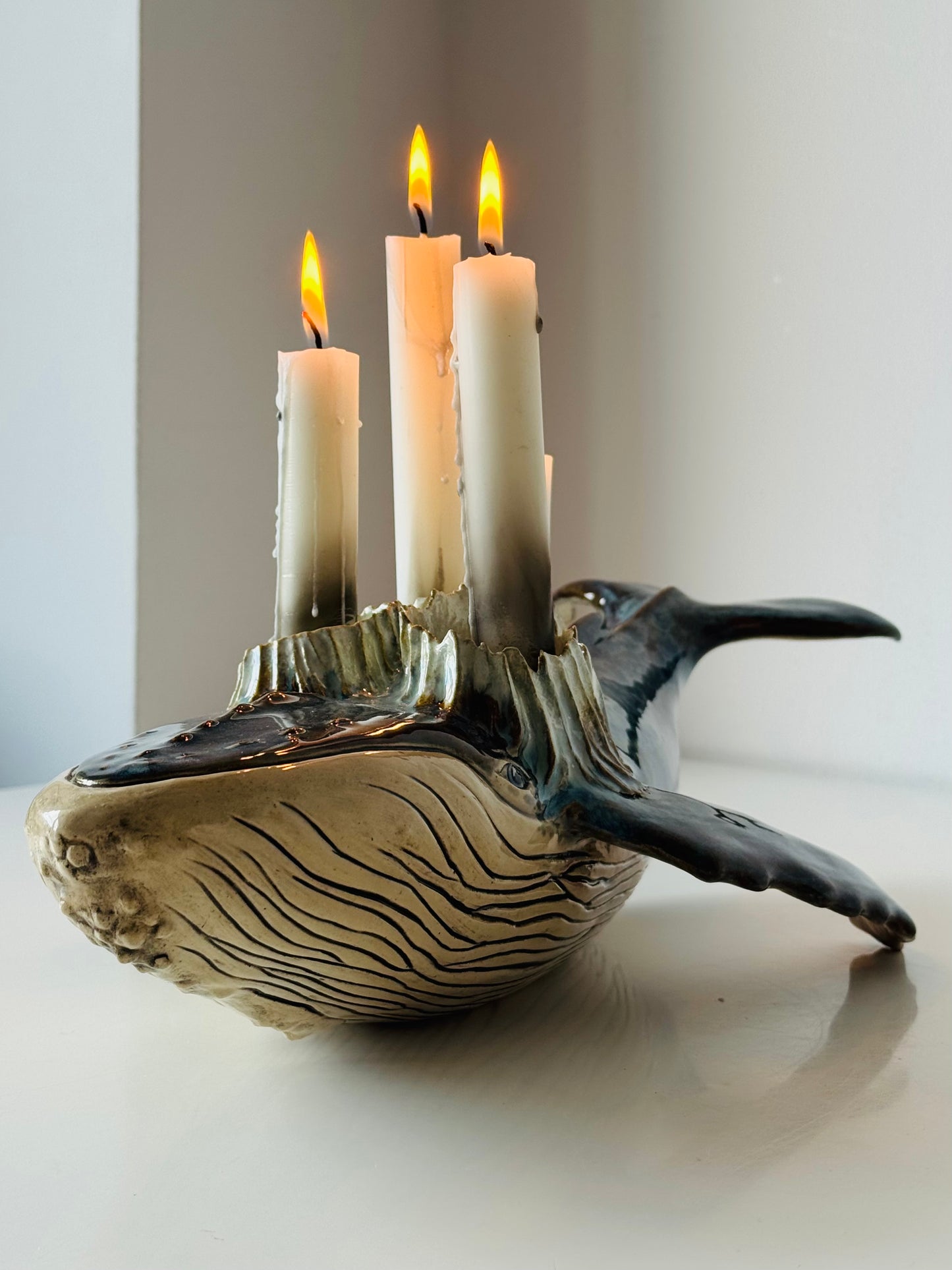 Humpback Whale Candle Holder