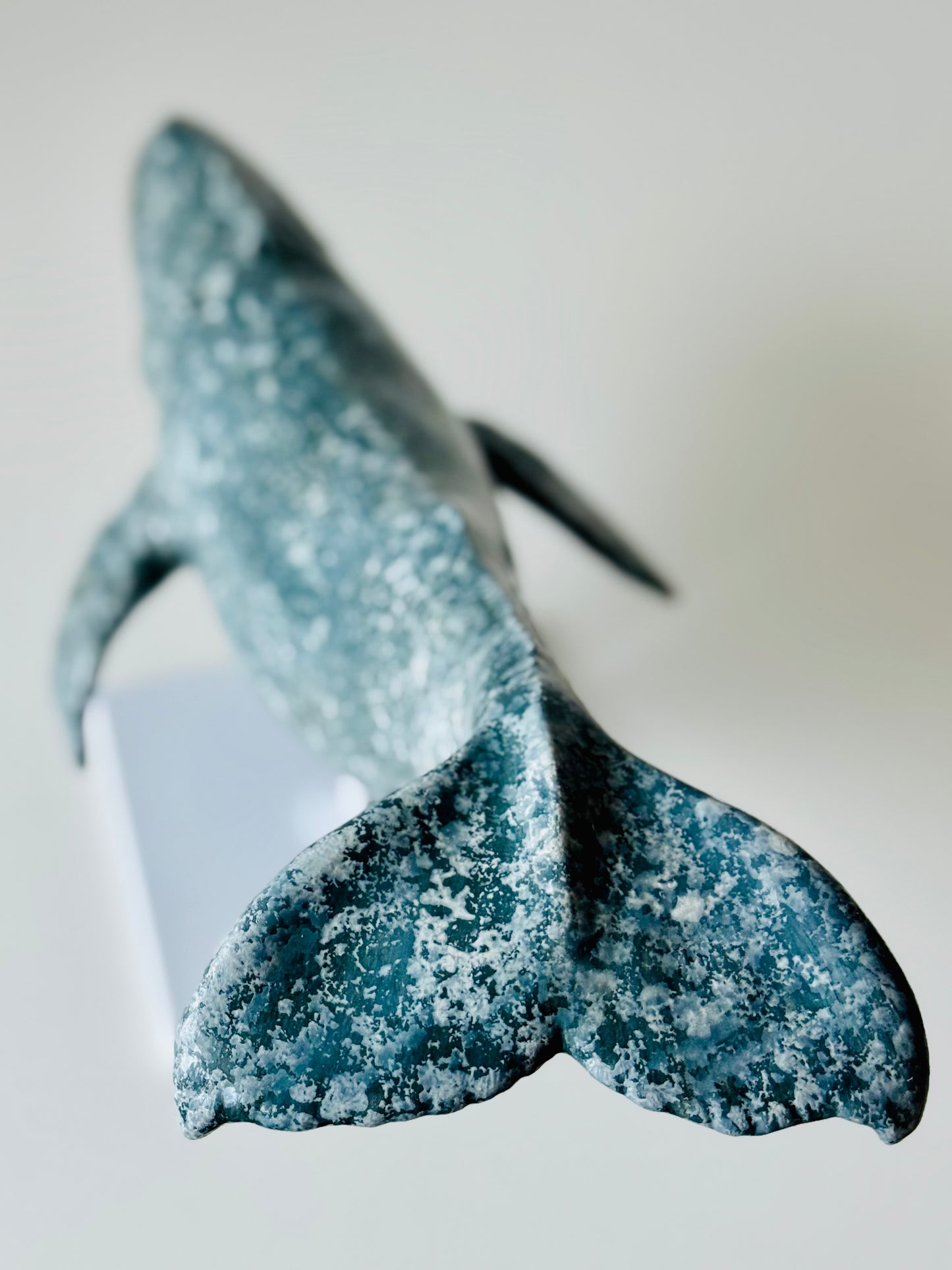 Gray whale on a stand