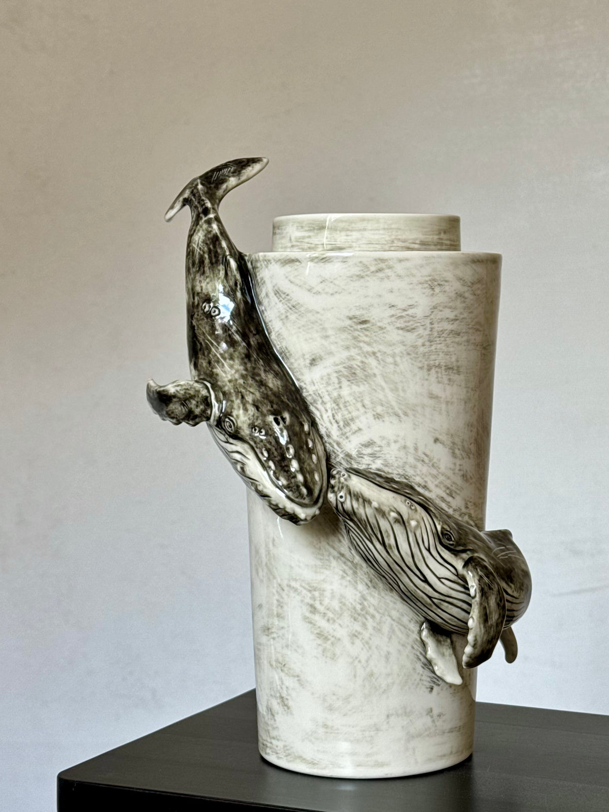 Ceramic Vase with a Whale