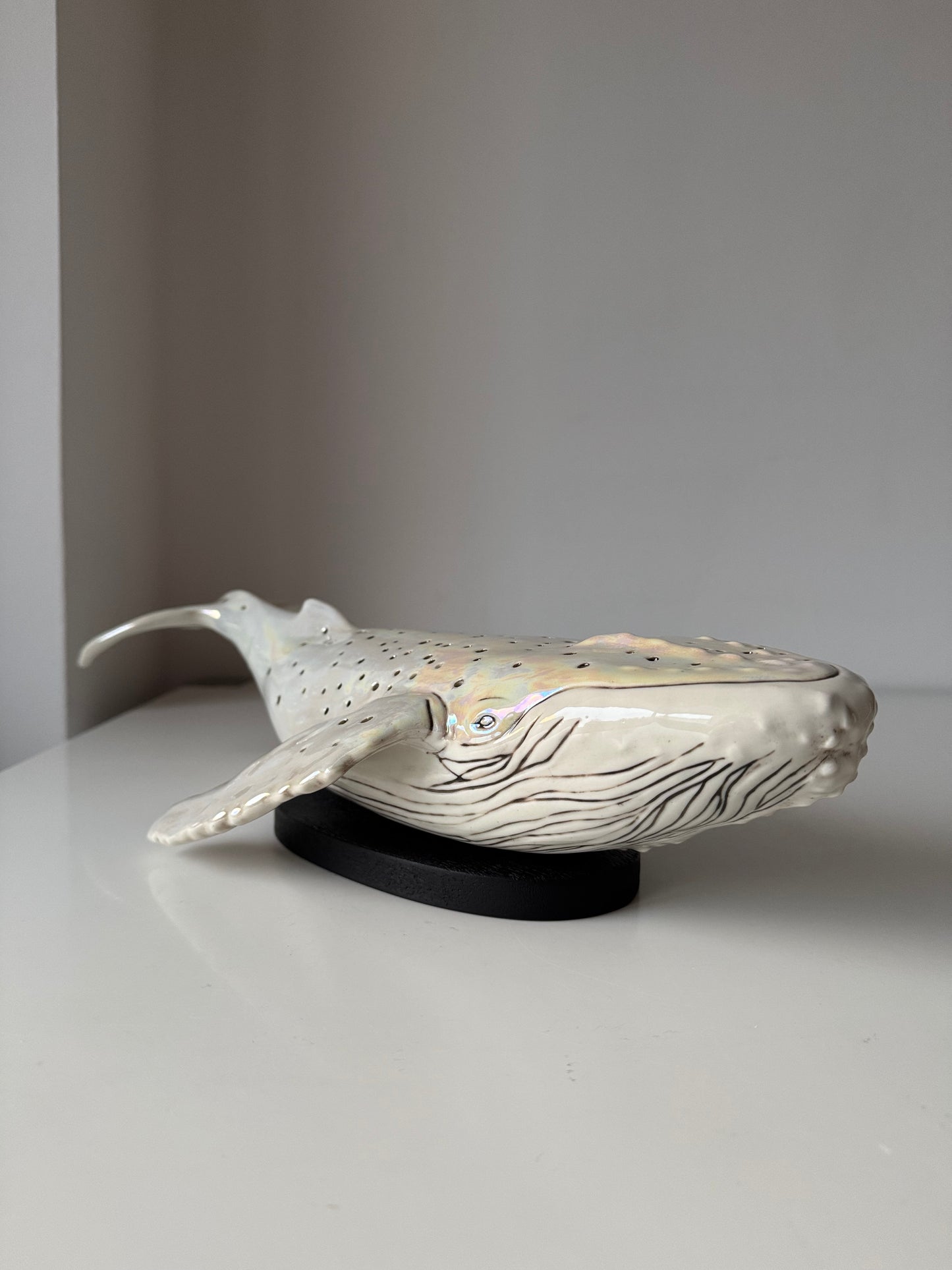 Porcelain Whale Lamp