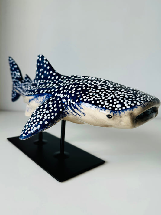 Whale Shark on a metal stand