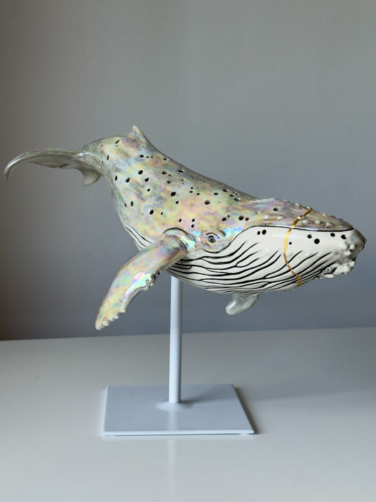 Humpback Whale Lamp (Kintsugi)